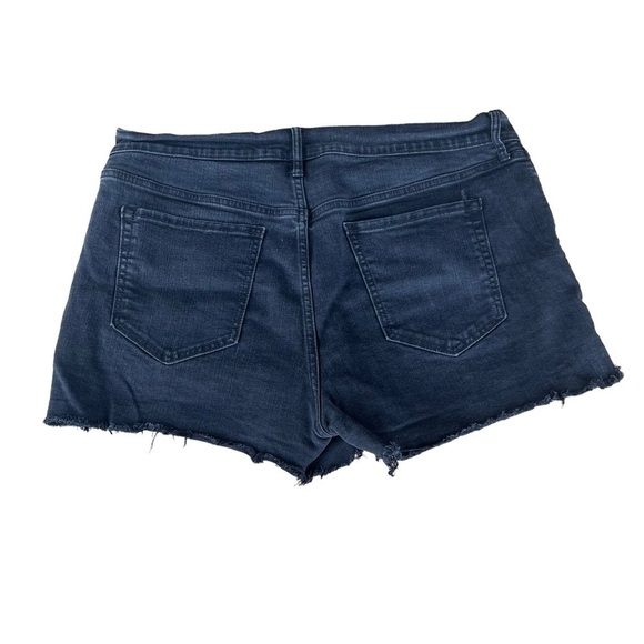 Old Navy Distressed Boyfriend Shorts Plus Size 14 Washed Black Stretch Raw Hem - Picture 2 of 7